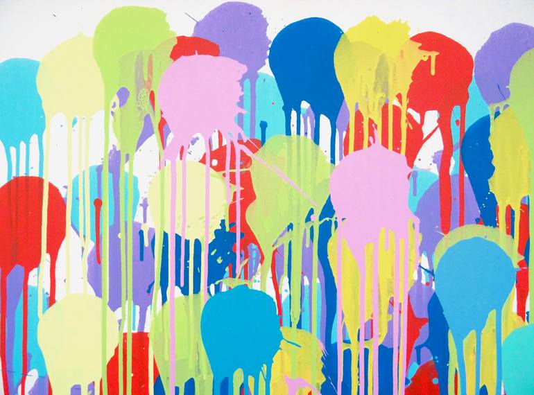 Original Pop Art Abstract Painting by Andy Shaw