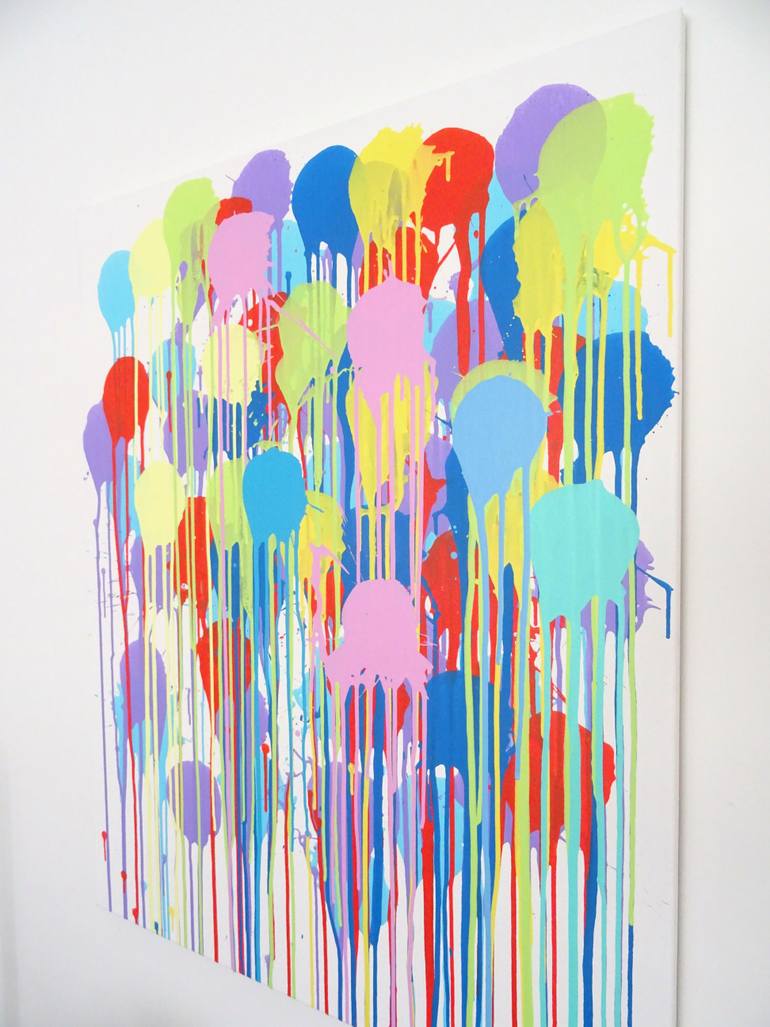 Original Pop Art Abstract Painting by Andy Shaw