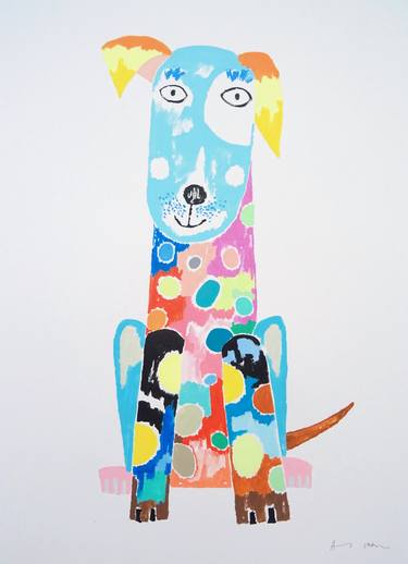 Original Pop Art Dogs Paintings by Andy Shaw