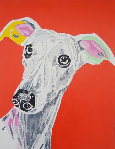 Original Pop Art Dogs Painting by Andy Shaw