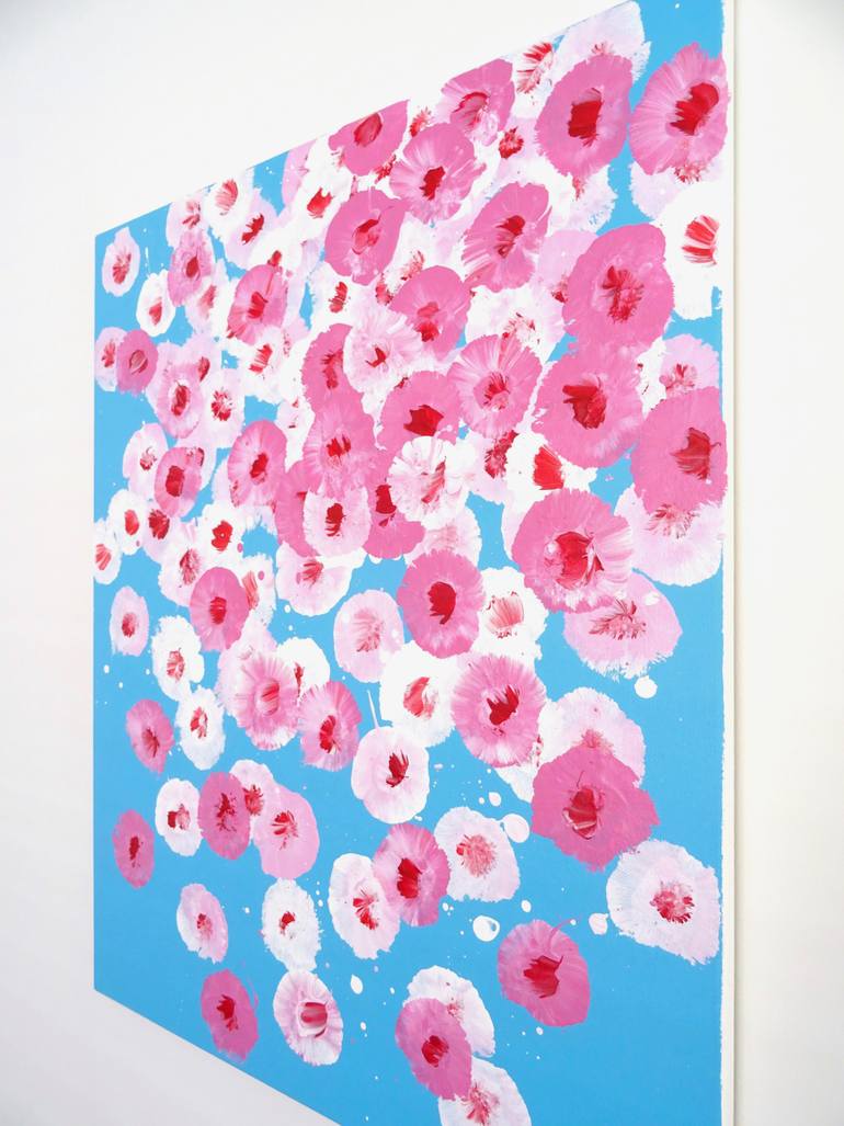 Original Pop Art Floral Painting by Andy Shaw