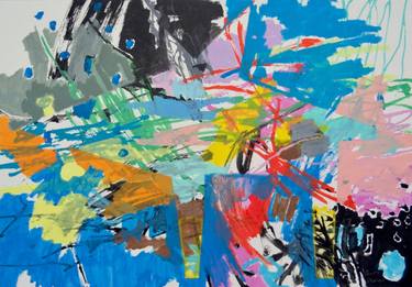 Original Pop Art Abstract Painting by Andy Shaw