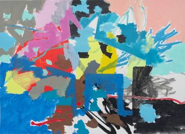 Original Street Art Abstract Painting by Andy Shaw