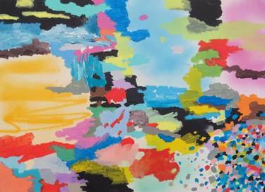 Original Pop Art Abstract Paintings by Andy Shaw