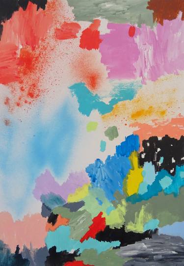 Original Pop Art Abstract Painting by Andy Shaw