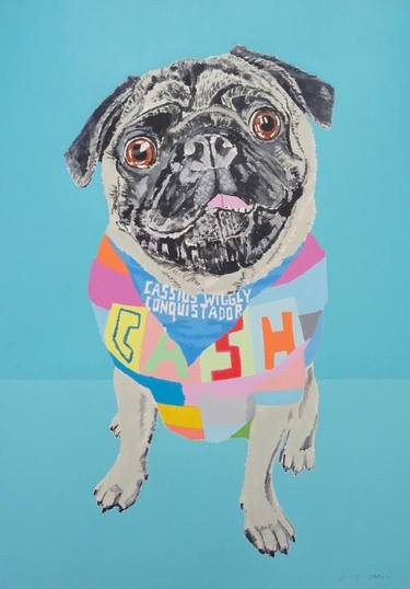 Original Pop Art Dogs Painting by Andy Shaw