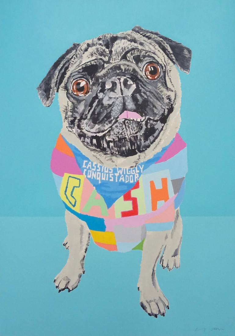 Print of Pop Art Dogs Painting by Andy Shaw