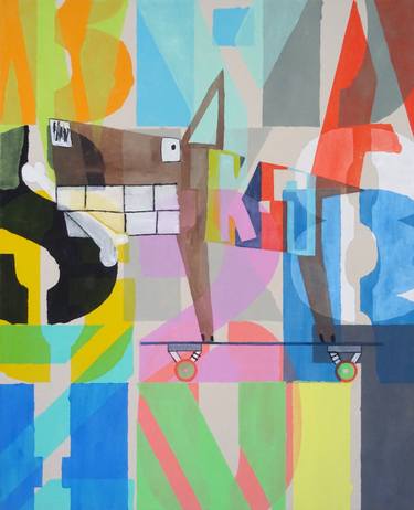 Original Pop Art Abstract Paintings by Andy Shaw