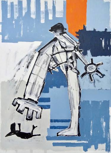 Original Painterly Abstraction Abstract Painting by Andy Shaw