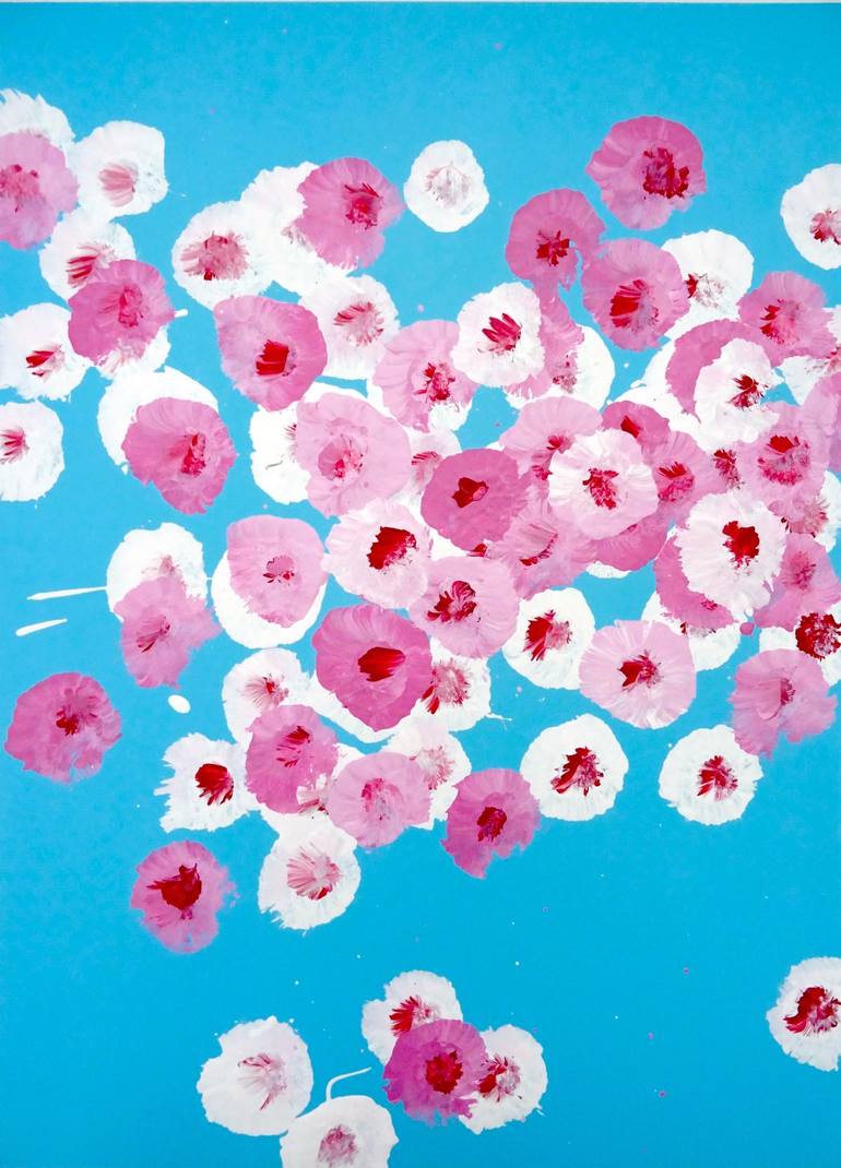 Original Pop Art Floral Paintings by Andy Shaw