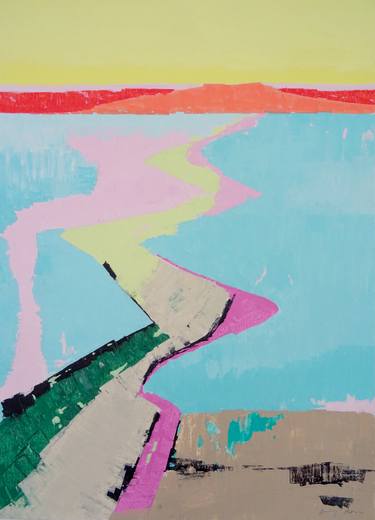 Original Pop Art Landscape Painting by Andy Shaw