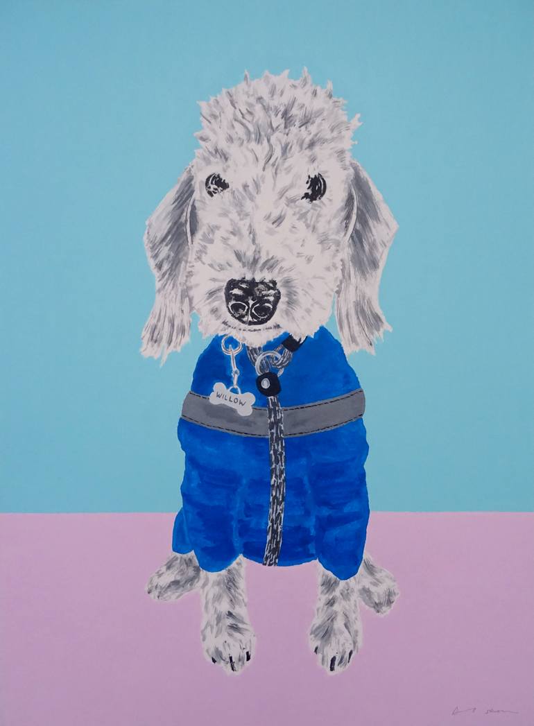 Print of Portraiture Dogs Painting by Andy Shaw