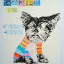Damien Hirst the Yorkshire Terrier Dog. 2016
Ready for framing.

Drawing: Ink and Pencil on Paper. 

A dog is man's best friend and art is a close companion.

People give dogs human names and sometimes they are named after famous people. A dog has no choice but to respond to the given name. An honour for a dog is to be named after a famous person and drawn or painted for prosperity.