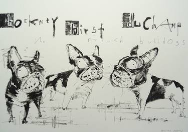 Print of Dogs Drawings by Andy Shaw