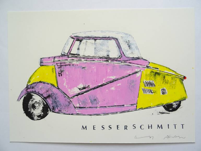 Original Car Painting by Andy Shaw
