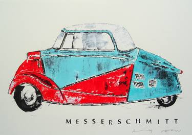 Saatchi Art Artist Andy Shaw; Painting, “Messerschmitt Car” #art