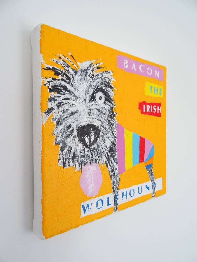Original Illustration Dogs Painting by Andy Shaw