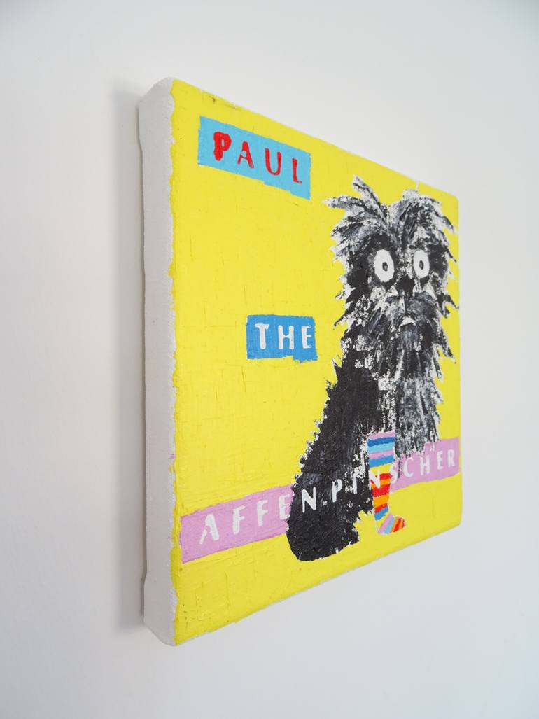 Original Illustration Dogs Painting by Andy Shaw