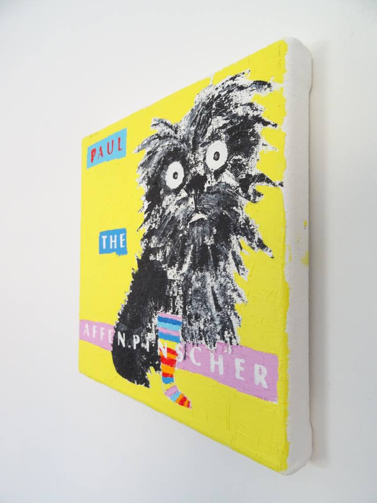 Original Illustration Dogs Painting by Andy Shaw