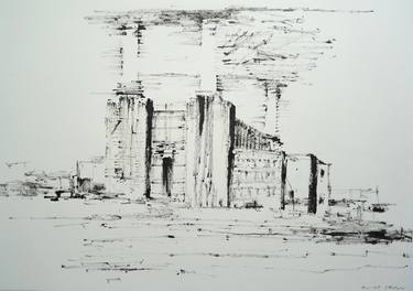 Print of Modern Architecture Drawings by Andy Shaw