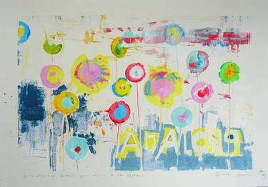 Original Fine Art Abstract Paintings by Andy Shaw