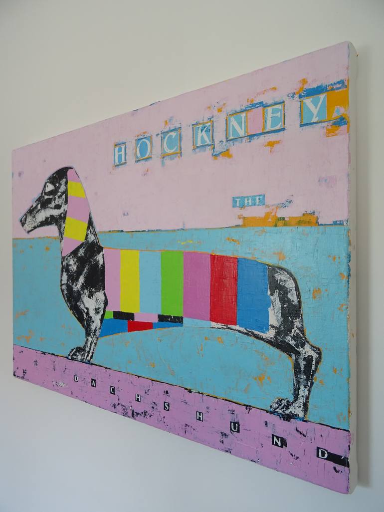 Original Dogs Painting by Andy Shaw