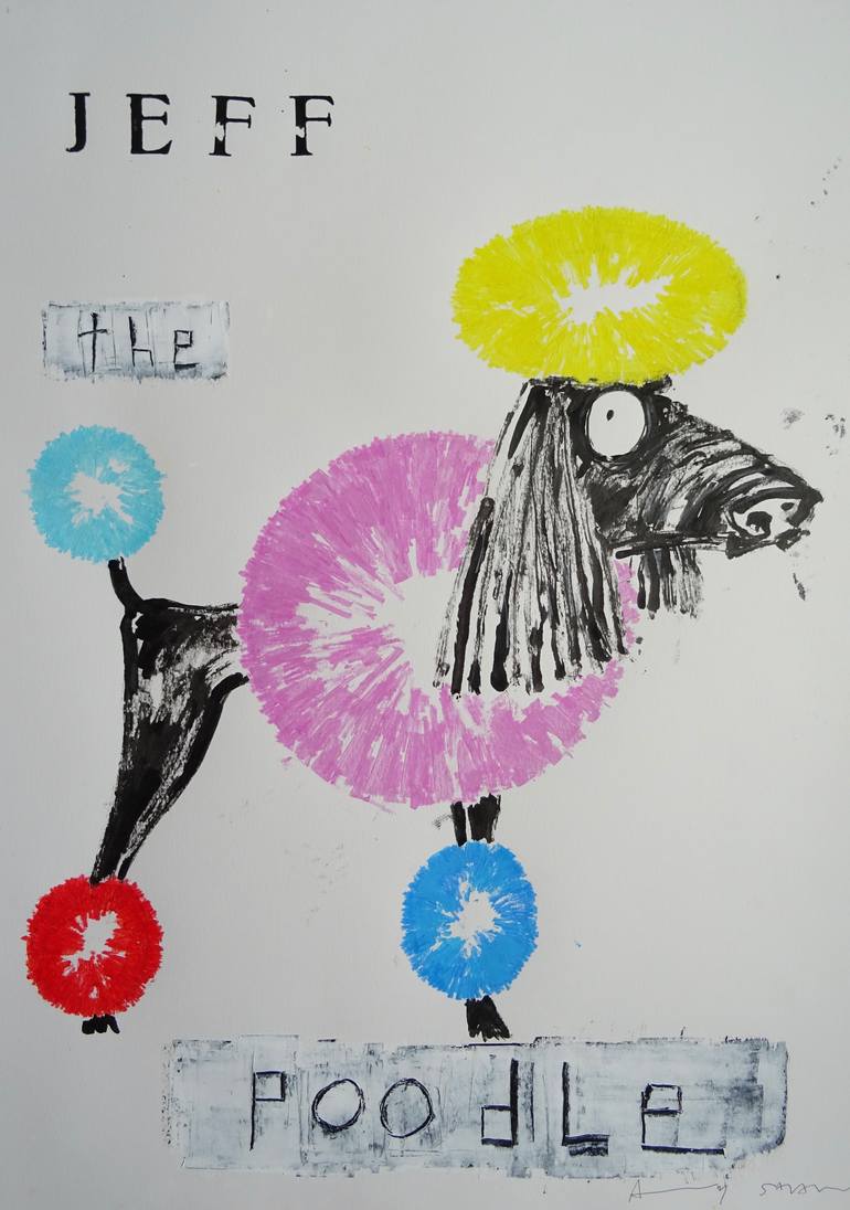 Jeff Koons the Poodle Dog - Print