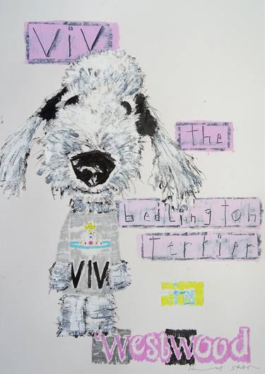 Viv the Bedlington Terrier in Vivienne Westwood thumb
