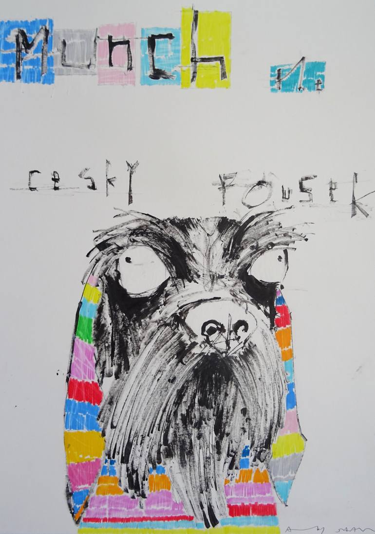 Munch the Cesky Fousek Dog - Print