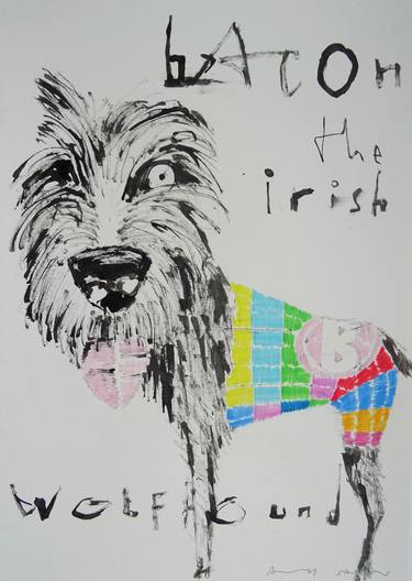 Print of Fine Art Dogs Drawings by Andy Shaw