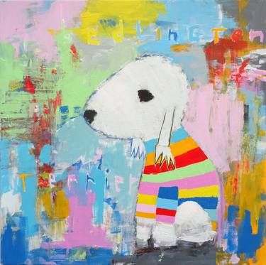 Print of Abstract Expressionism Dogs Paintings by Andy Shaw