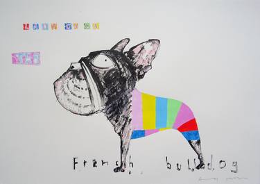 Print of Dogs Drawings by Andy Shaw