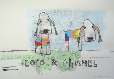 Print of Pop Art Dogs Drawings by Andy Shaw