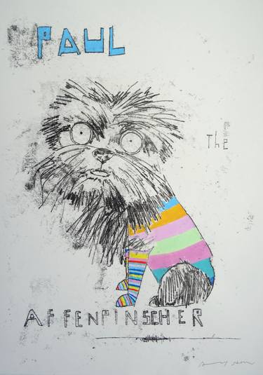 Print of Dogs Drawings by Andy Shaw