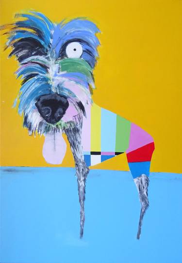 Print of Pop Art Dogs Paintings by Andy Shaw