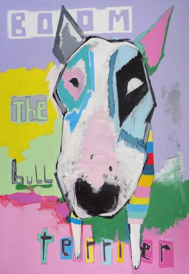 Print of Pop Art Dogs Paintings by Andy Shaw