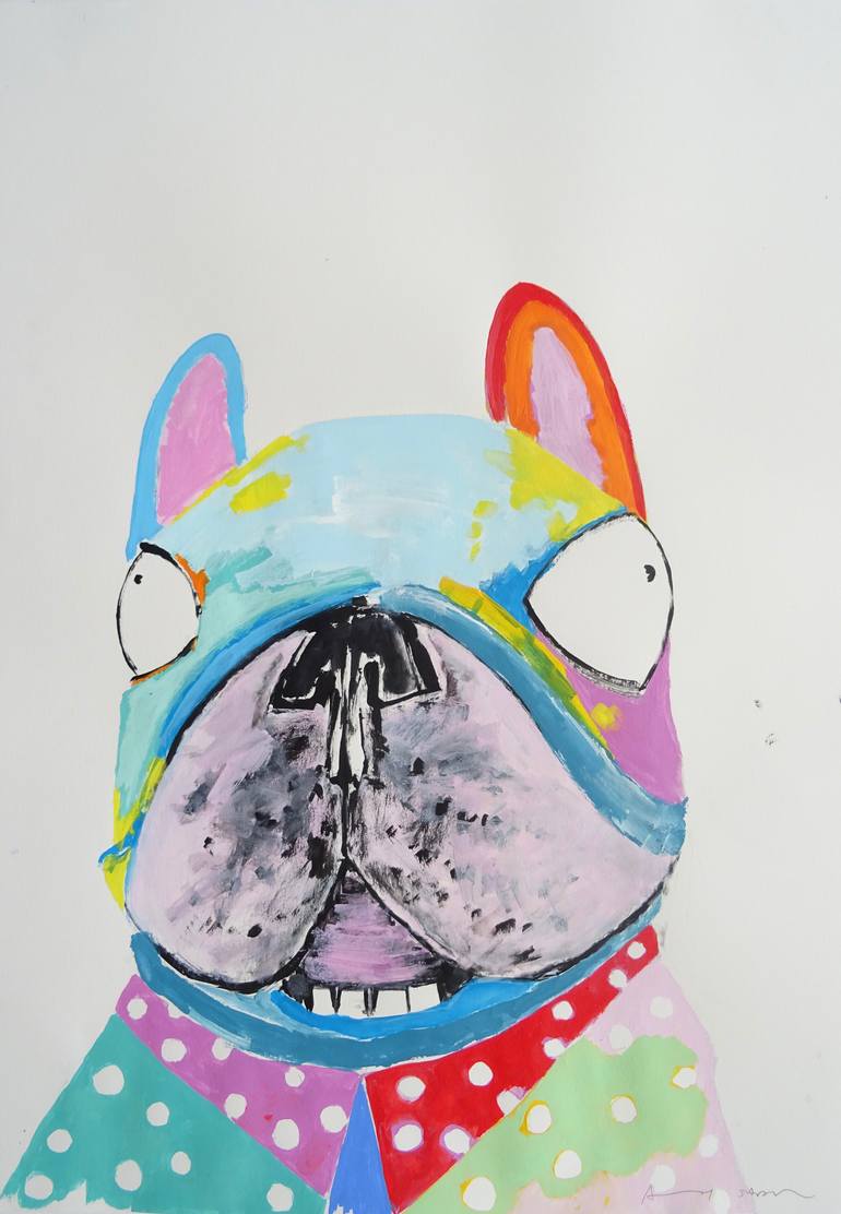 Jack Nicholson The French Bulldog Painting By Andy Shaw 