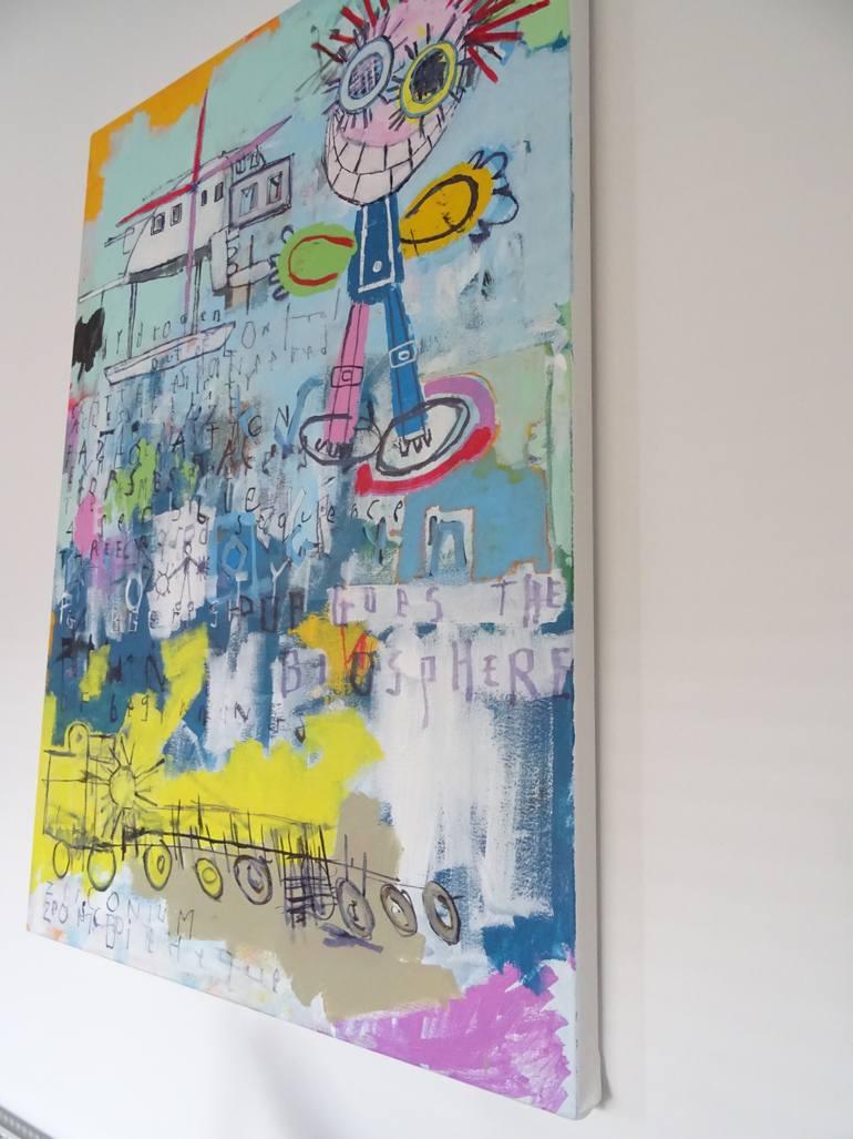 Original Abstract Graffiti Painting by Andy Shaw