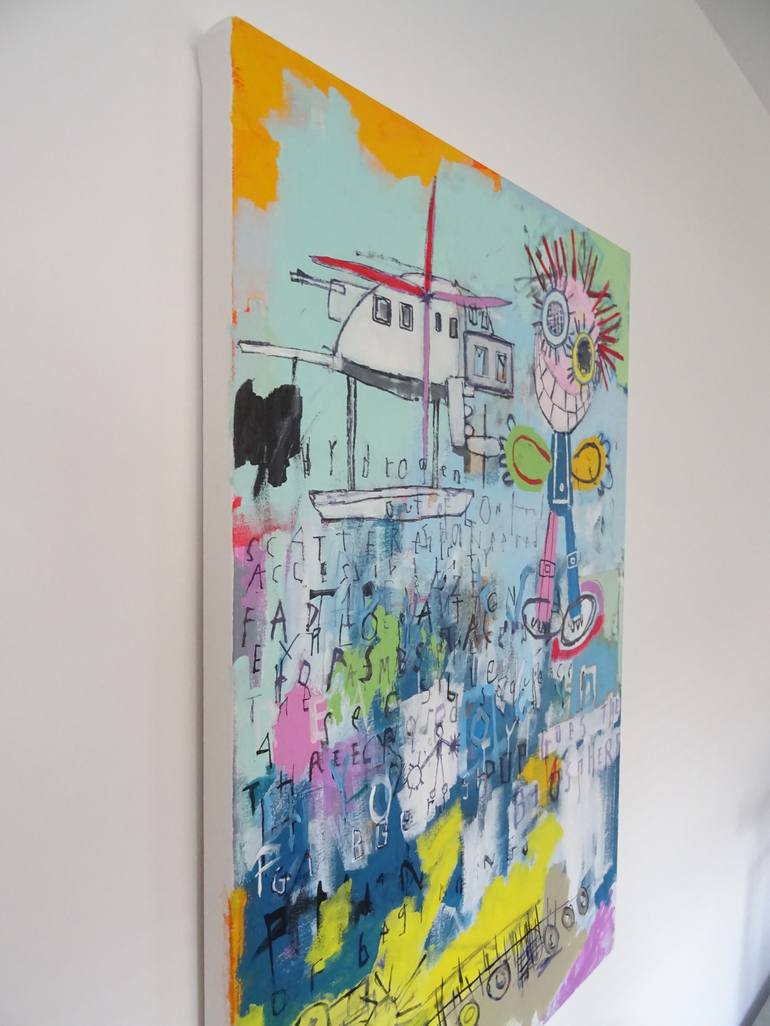 Original Abstract Graffiti Painting by Andy Shaw
