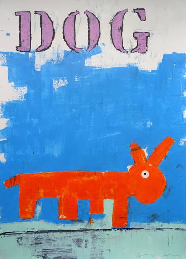 Original Pop Art Dogs Paintings by Andy Shaw