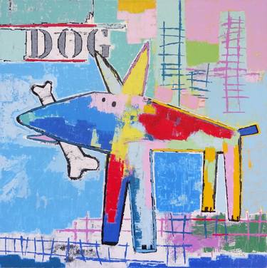 Print of Pop Art Dogs Paintings by Andy Shaw