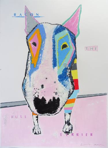 Print of Pop Art Dogs Paintings by Andy Shaw