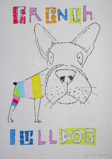 Original Pop Art Dogs Drawings by Andy Shaw