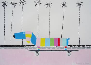 Print of Pop Art Dogs Paintings by Andy Shaw