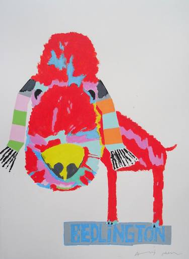 Original Pop Art Dogs Paintings by Andy Shaw