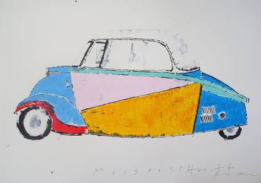 Print of Pop Art Car Paintings by Andy Shaw