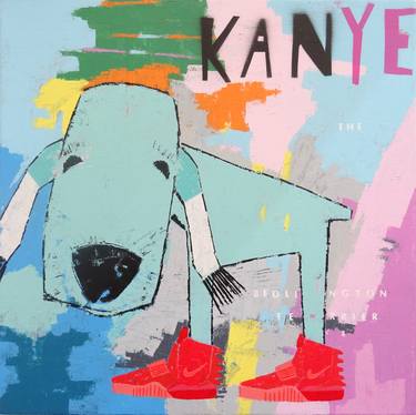 Kanye West the Bedlington Terrier in Nike Air Yeezy 2's thumb