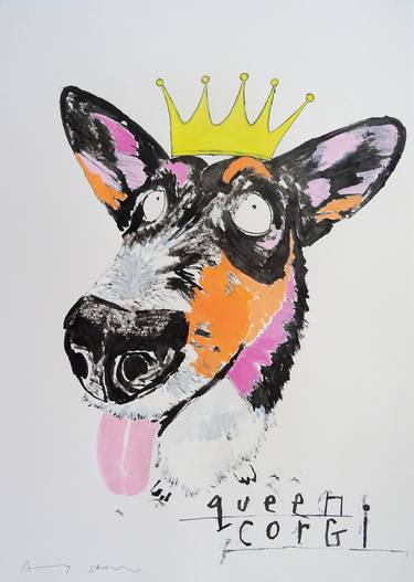 Original Dogs Drawings by Andy Shaw