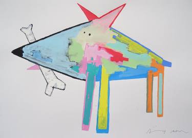 Saatchi Art Artist Andy Shaw; Painting, “Dog & Bone” #art