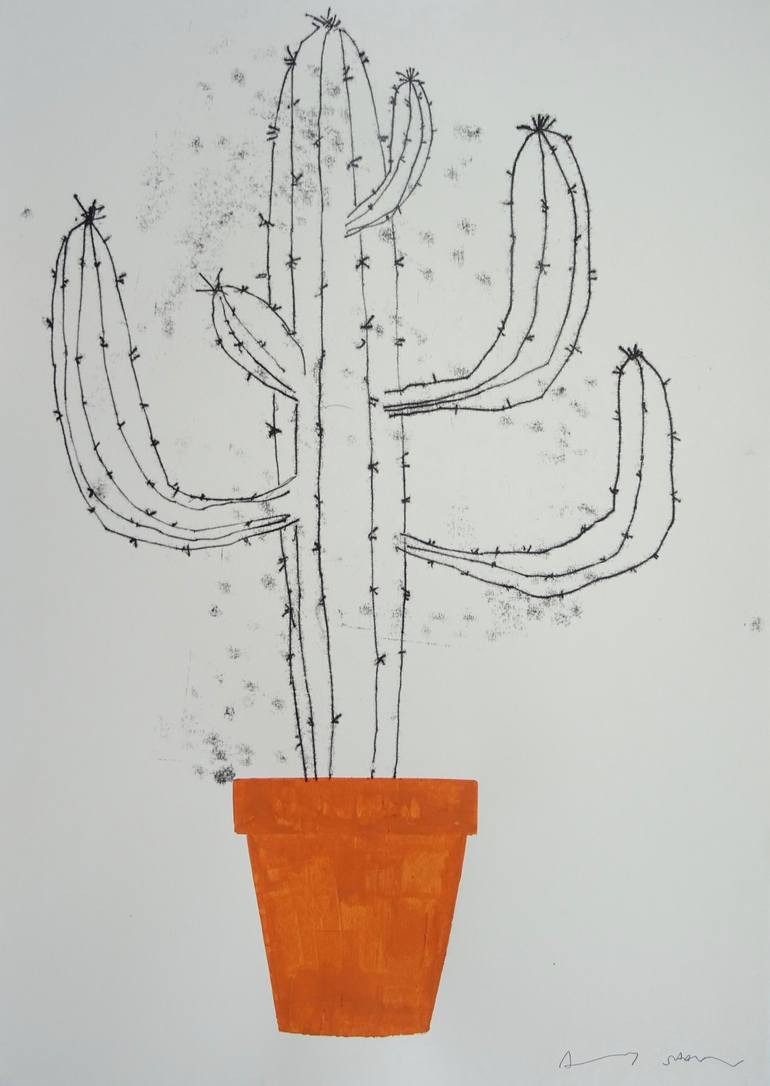 flower pot pencil drawing  Cactus drawing, Nature art drawings, Art  drawings sketches simple